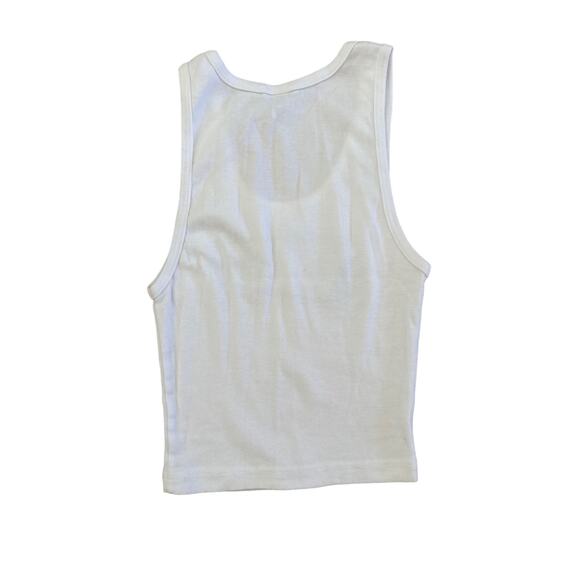 No Brand - Empath Anime Graphic Sleeveless Tank in White & Black - Picture 2 of 2